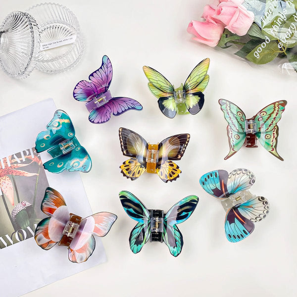 Female High-end Simulation Butterfly Grab Clip