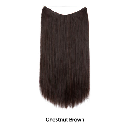 Women's One-piece Adjustable Invisible Straight Multi-color Gradient Hair Extension Fishline