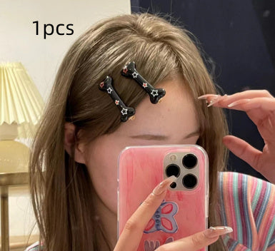 Bone Print XINGX Word Clip Side Bangs Duckbill Clip Female