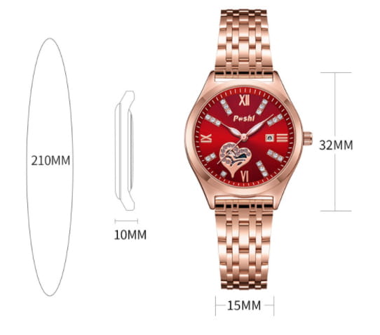 Women’s Fashion Casual Waterproof Calendar Luminous Watch