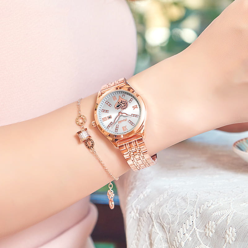 Women’s Fashion Casual Waterproof Calendar Luminous Watch