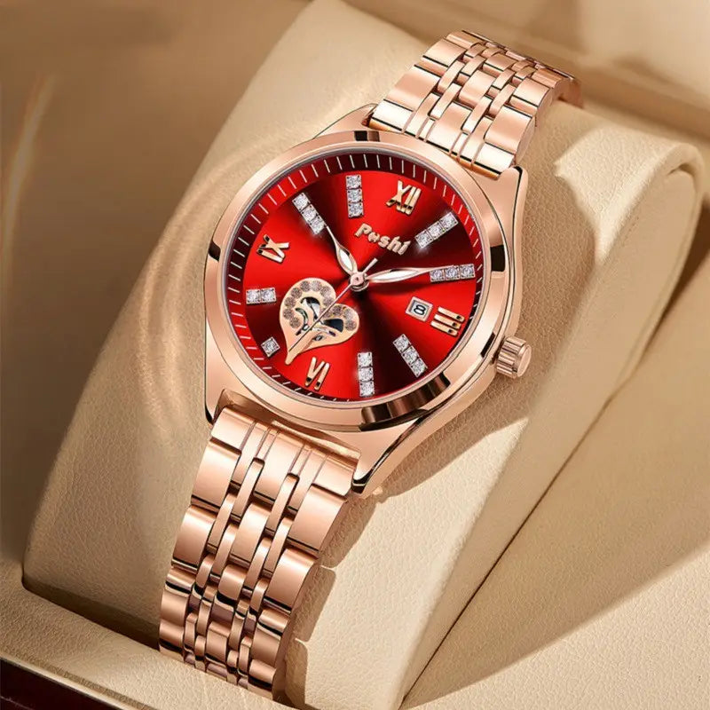 Women’s Fashion Casual Waterproof Calendar Luminous Watch