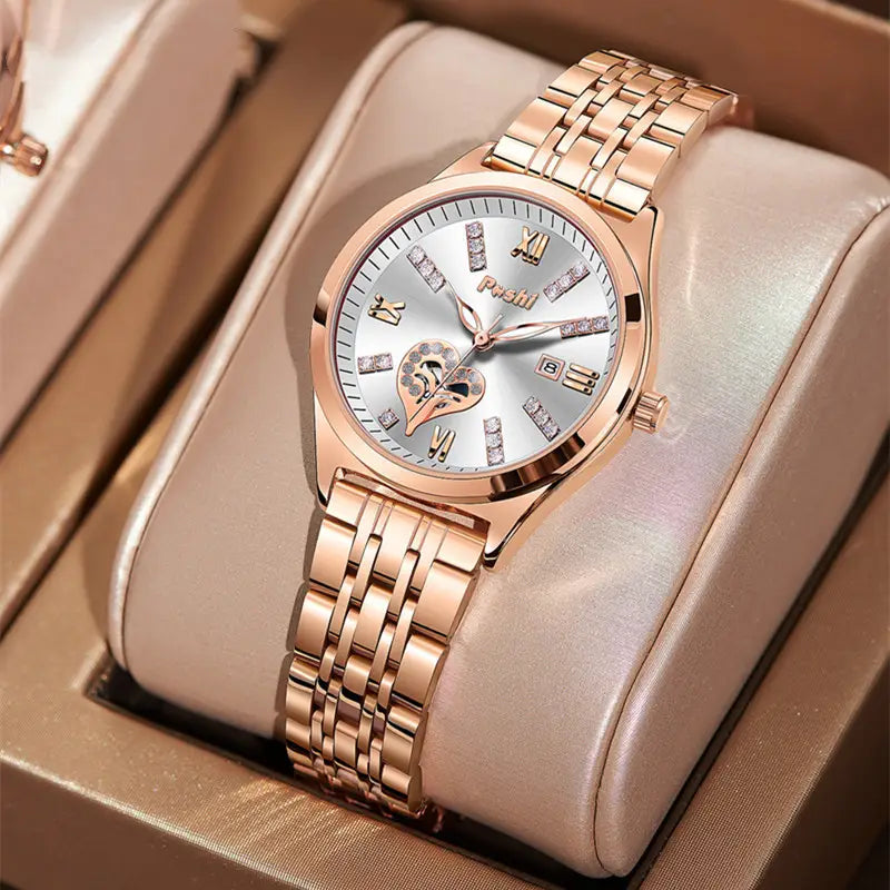 Women’s Fashion Casual Waterproof Calendar Luminous Watch