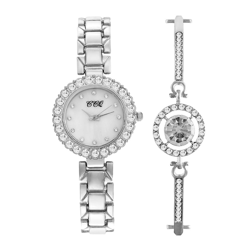 Women’s Fashion Diamond Bracelet Watch Suit