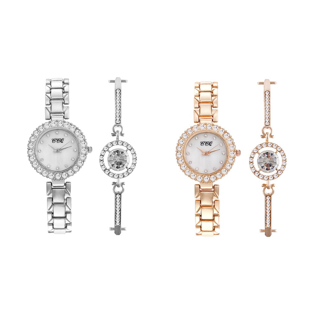 Women’s Fashion Diamond Bracelet Watch Suit