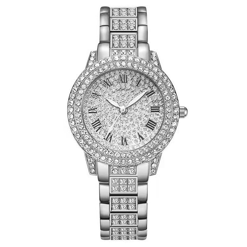 Women’s Diamond Fashion Roman Quartz Watch Five-piece Set