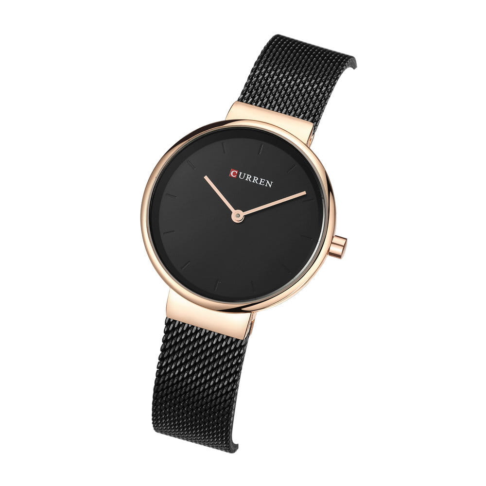 Fashion New Water Quartz Watch Women’s Mesh Belt Casual Business Pointer Watch