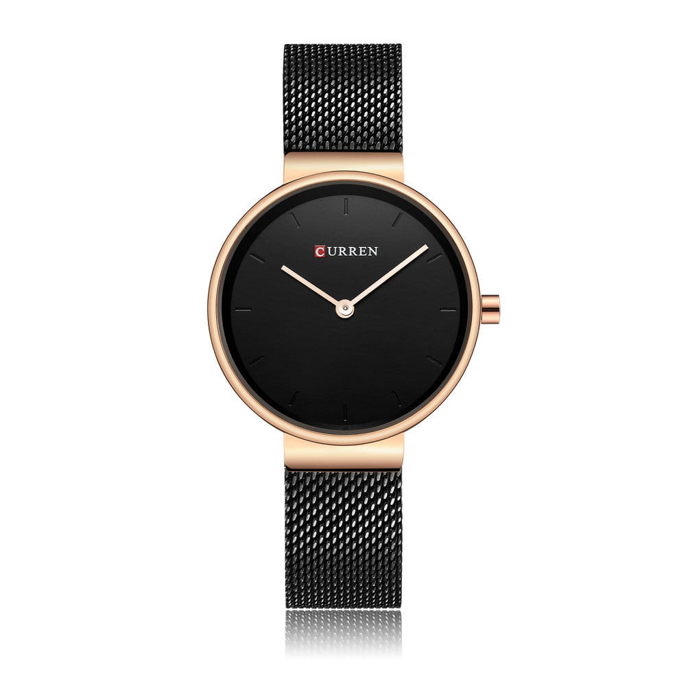 Fashion New Water Quartz Watch Women’s Mesh Belt Casual Business Pointer Watch