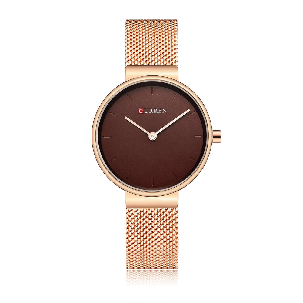 Fashion New Water Quartz Watch Women’s Mesh Belt Casual Business Pointer Watch