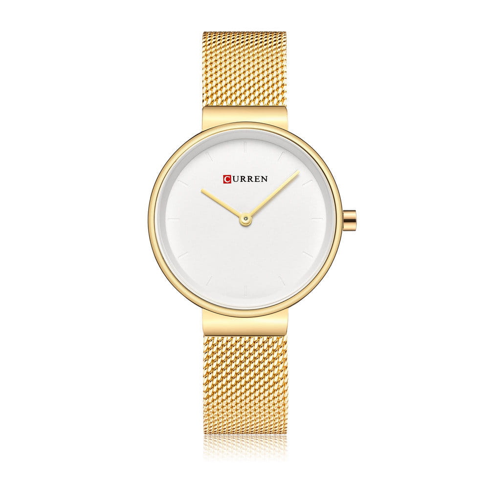 Fashion New Water Quartz Watch Women’s Mesh Belt Casual Business Pointer Watch