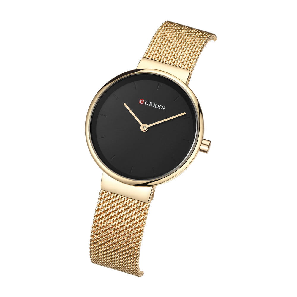 Fashion New Water Quartz Watch Women’s Mesh Belt Casual Business Pointer Watch