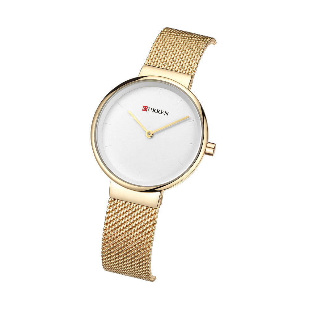 Fashion New Water Quartz Watch Women’s Mesh Belt Casual Business Pointer Watch