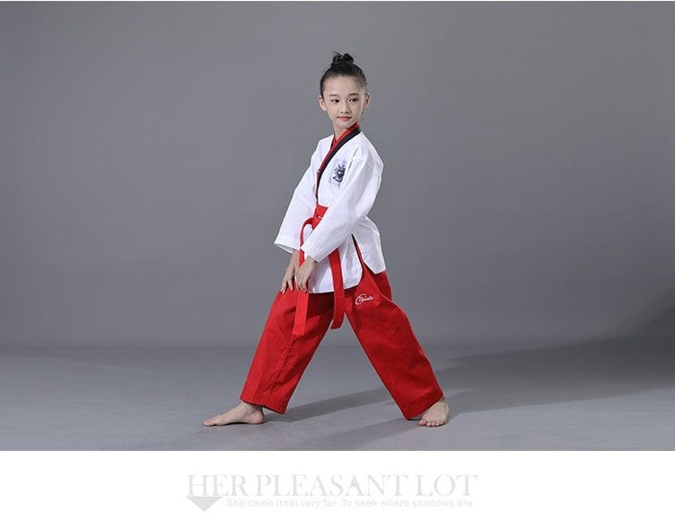 زي TKD للبالغين والأطفال، ملابس تدريب تنافسية للرجال والنساء