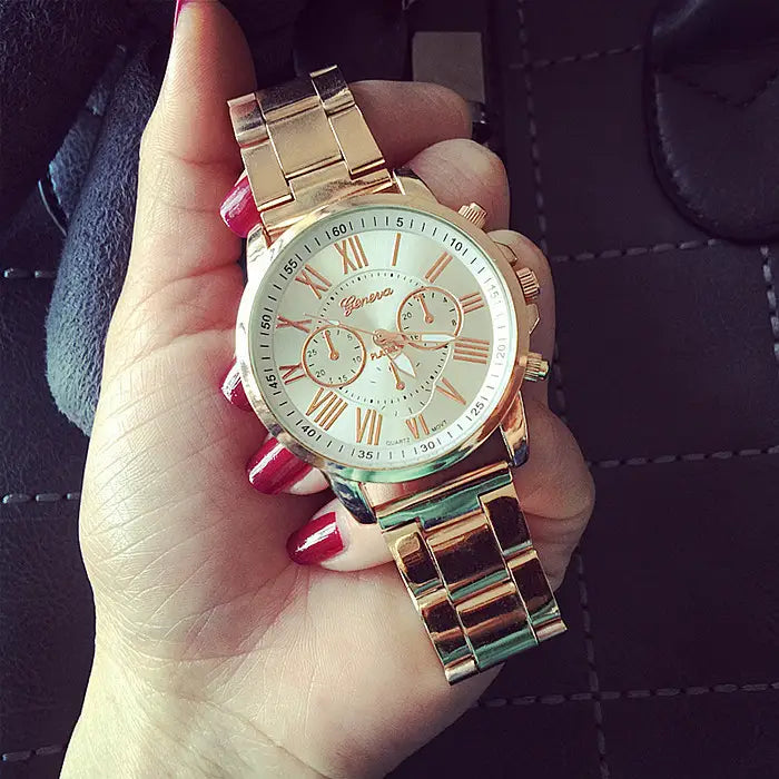 Women’s Leisure Alloy Steel Belt Quartz Watch