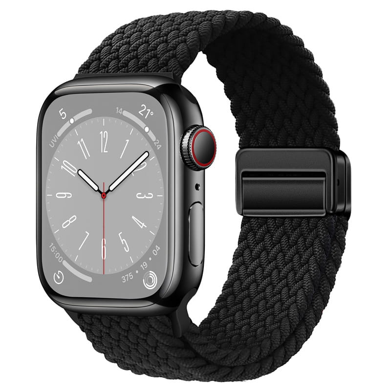 Magnetic Buckle Woven Loop Integrated Strap