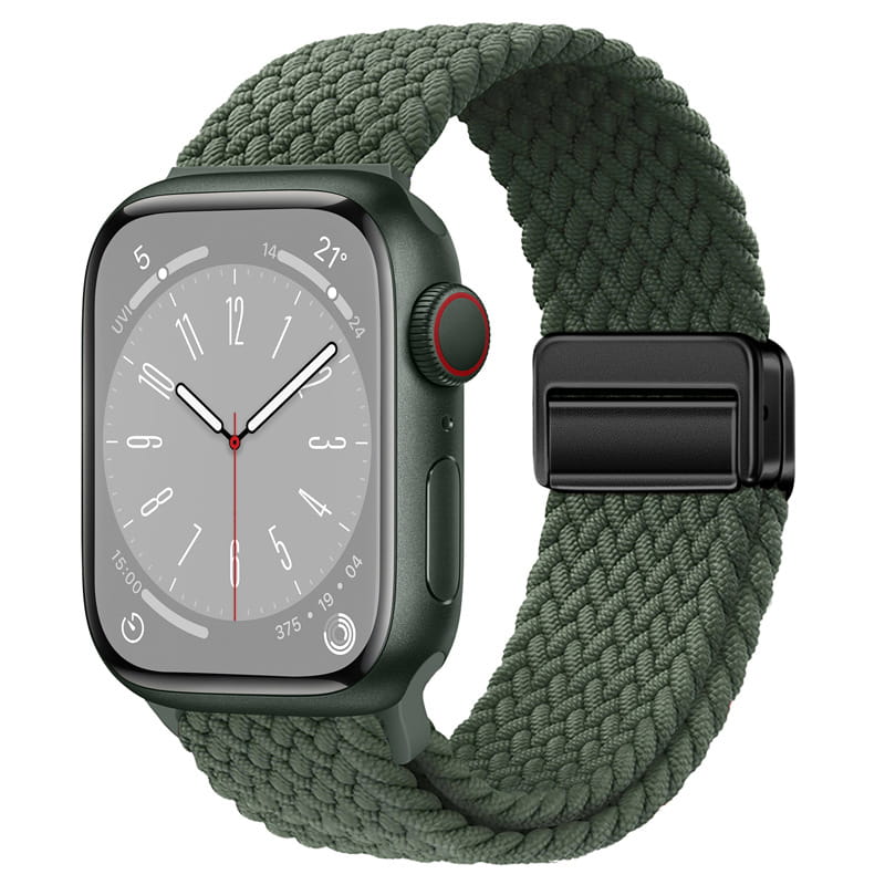 Magnetic Buckle Woven Loop Integrated Strap