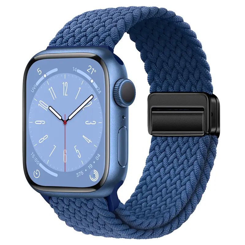 Magnetic Buckle Woven Loop Integrated Strap