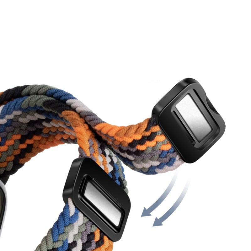 Magnetic Buckle Woven Loop Integrated Strap