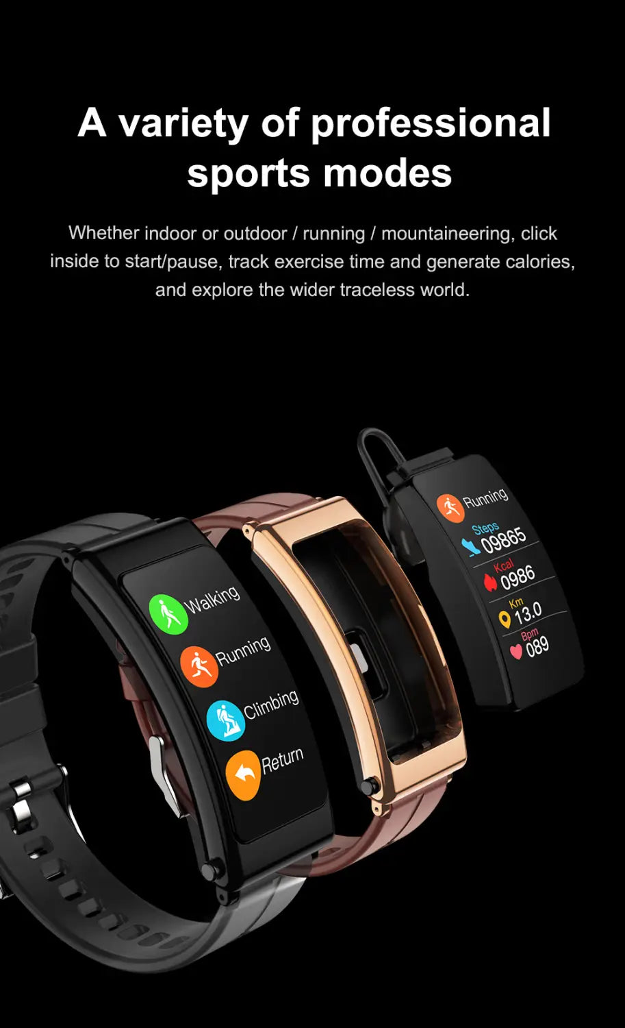 K13 Headset Smart Touch Waterproof Bluetooth Headset Bracelet