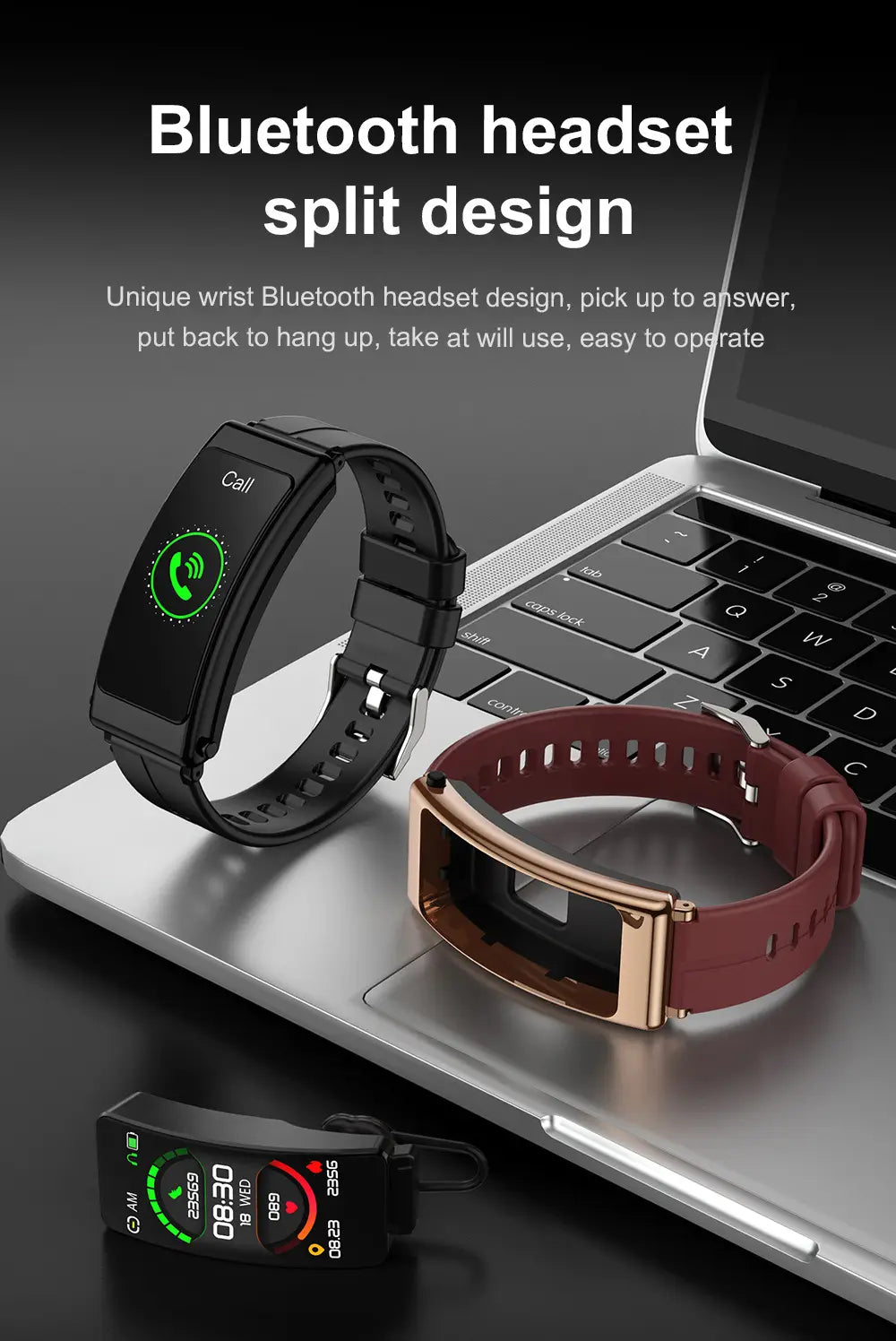 K13 Headset Smart Touch Waterproof Bluetooth Headset Bracelet