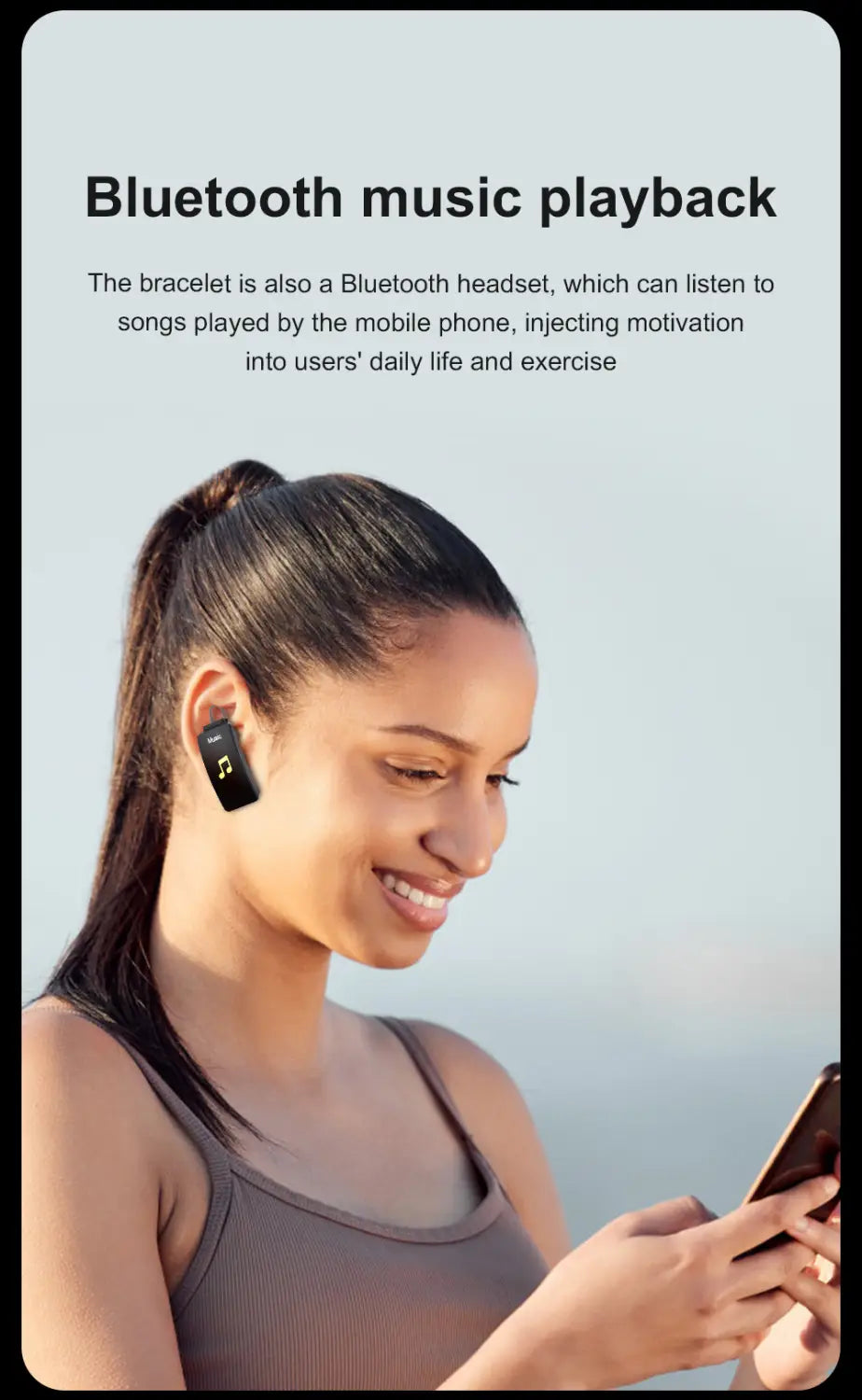 K13 Headset Smart Touch Waterproof Bluetooth Headset Bracelet