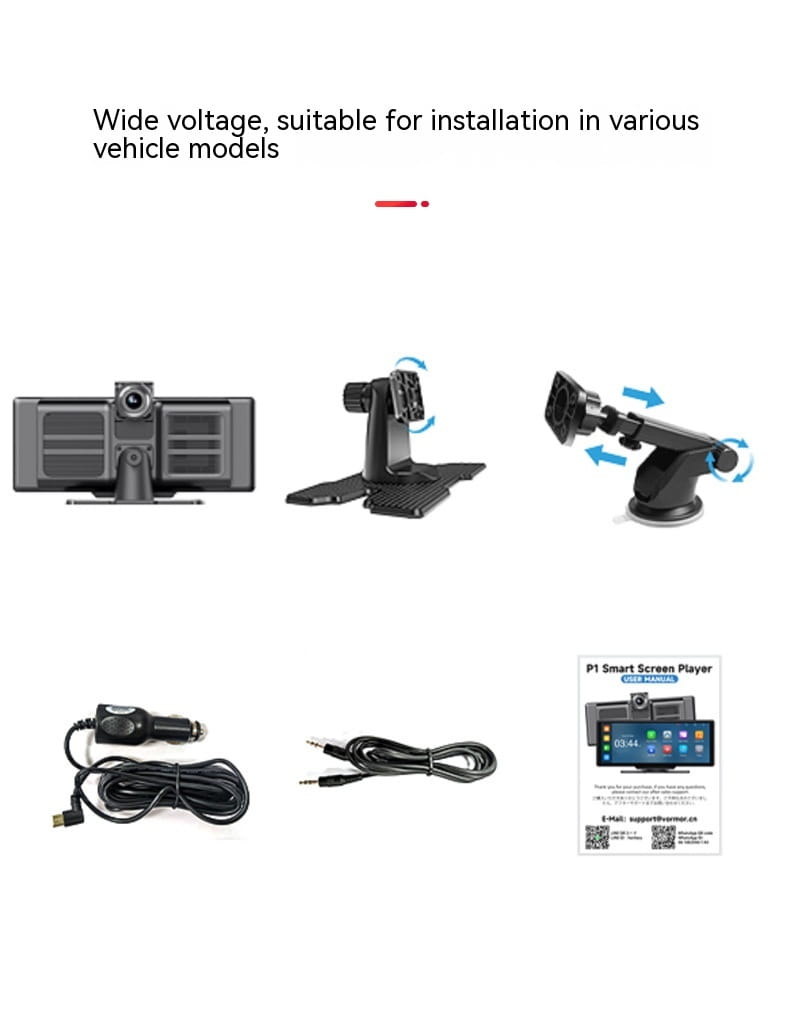 1026-inch Full Touch Screen All-in-one Car Navigation Device Front And Rear Dual Recording HD Recording P Split Screen