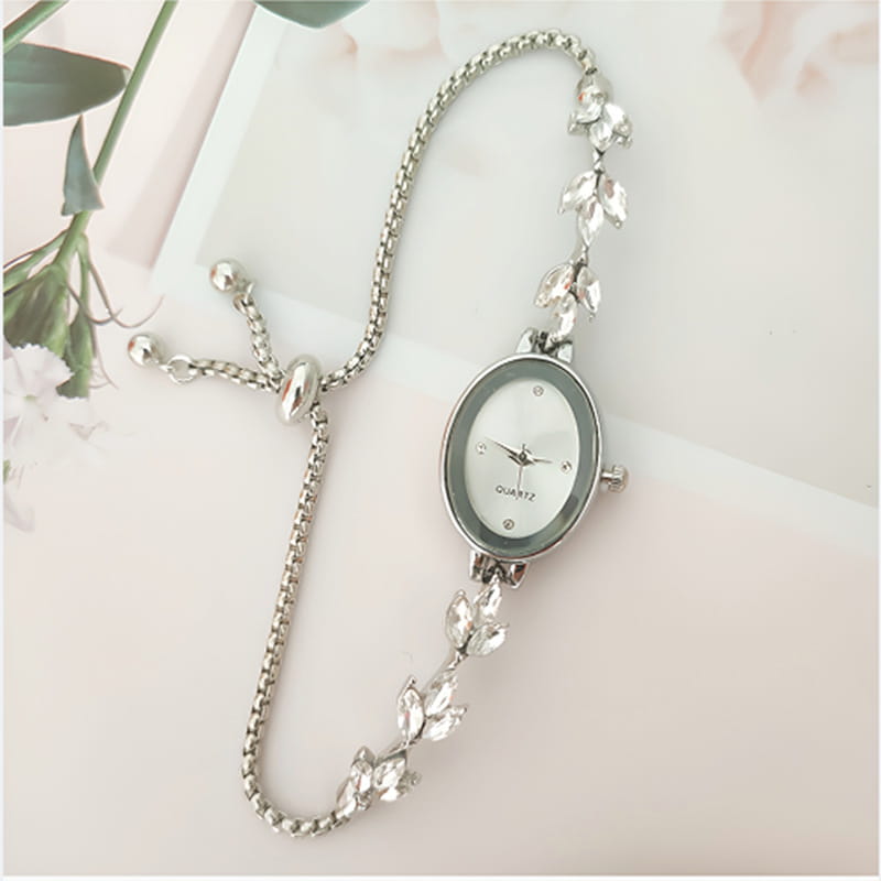 Wheat Diamond Women’s Watch Free Adjustment Pull-out Women’s