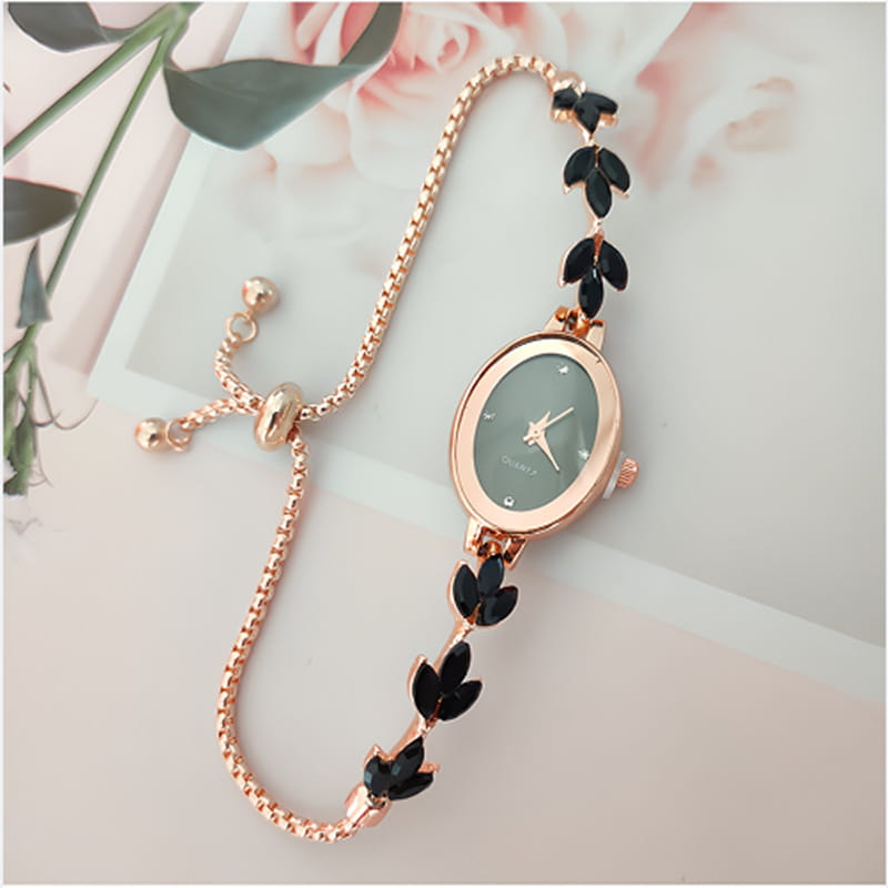 Wheat Diamond Women’s Watch Free Adjustment Pull-out Women’s