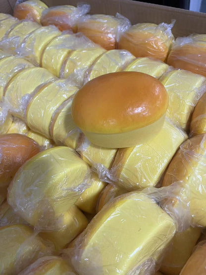 Slow Rebound Simulation Food Cheese Cake Compressable Musical Toy