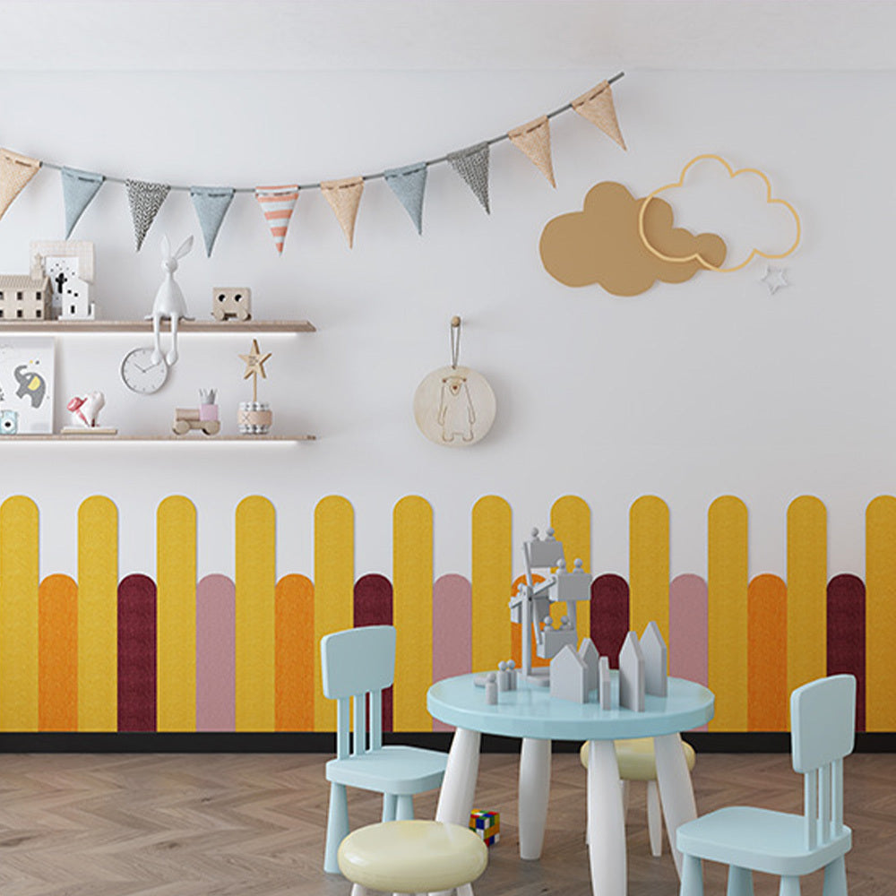 Baby Kids Anti-collision Felt Board Wall Sticker House Covering Artifact Moisture-proof Enclosure Anti Dirty Bedroom DecorationSelf-adhesive Children's Room Anti-collision Wall, Kindergarten Decorativ