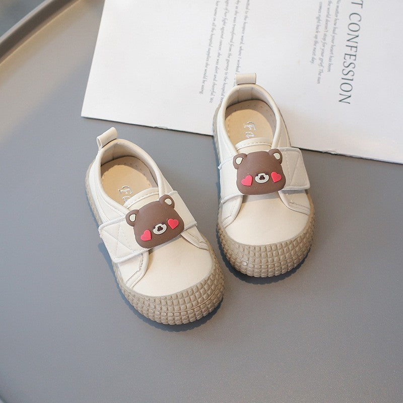 New Children's Casual Velcro Canvas Shoes