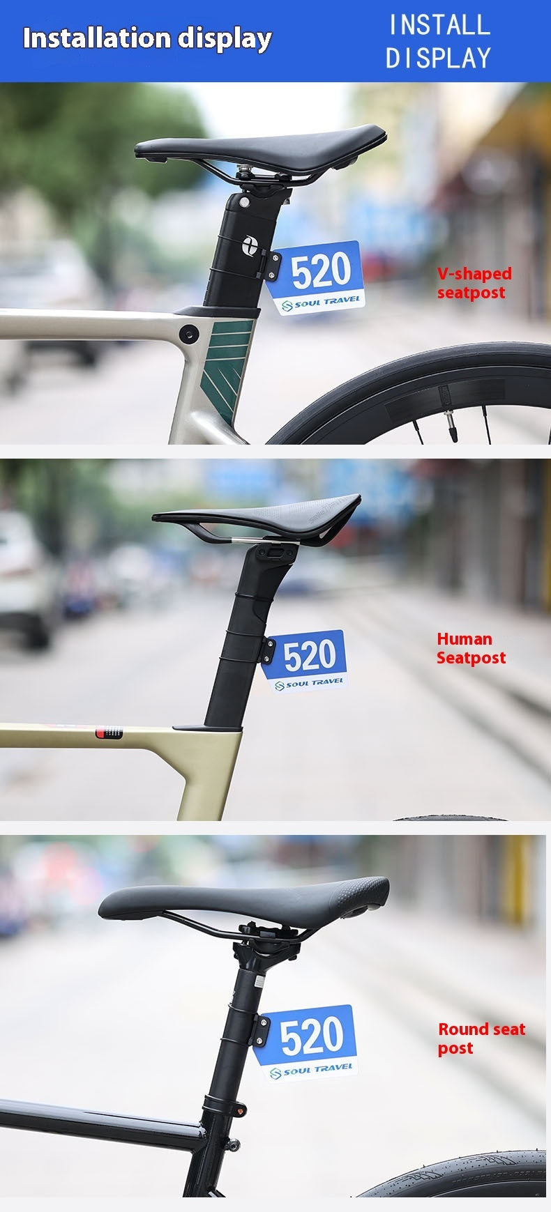Bicycle Cycling Competition Number Plate Mountain Bike Round Tube Broken Air Duct Fixed Bracket