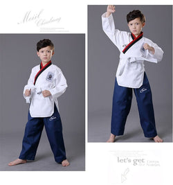زي TKD للبالغين والأطفال، ملابس تدريب تنافسية للرجال والنساء