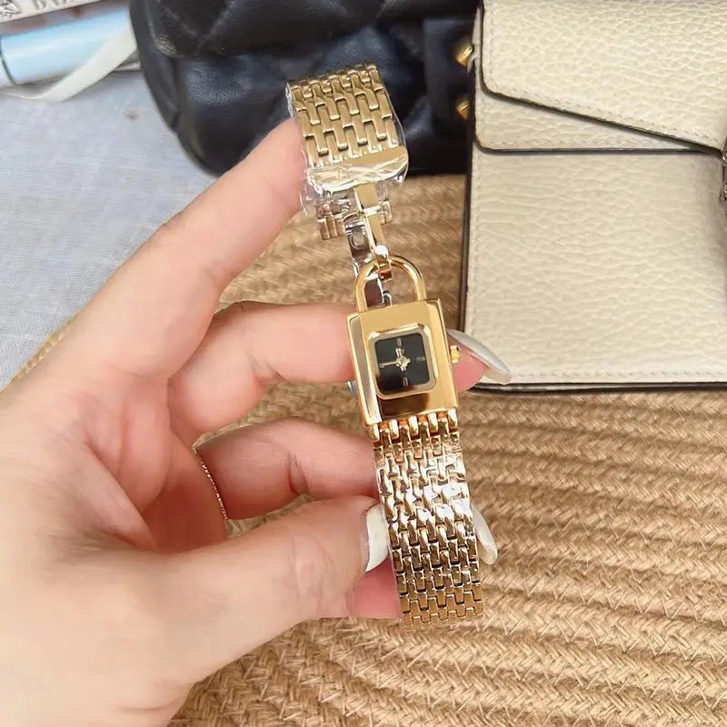 Lock Head Fashion Steel Watch Female Small Dial