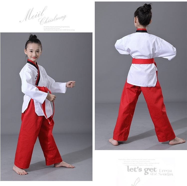 زي TKD للبالغين والأطفال، ملابس تدريب تنافسية للرجال والنساء