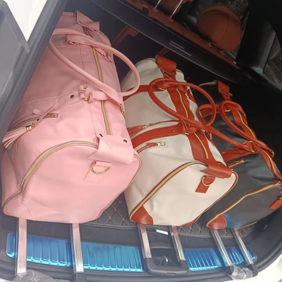 حقيبة سفر بعجلات كبيرة السعة، حقيبة لياقة بدنية محمولة قابلة للطي