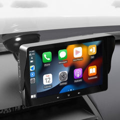 7 شاشة CarPlay لاسلكية للسيارة مع واجهة ولاعة السجائر وكوب الشفط العالمي