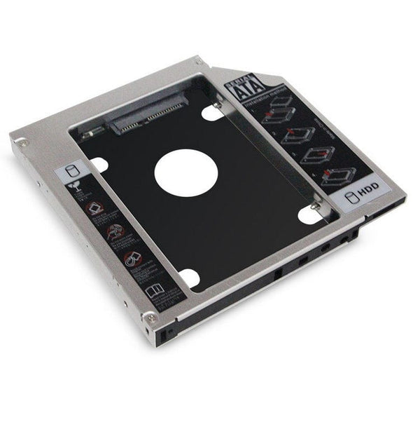 9.5mm aluminum hard drive bracket for optical drive bay.