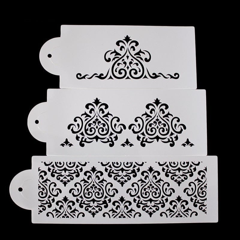DIY 3-piece fondant hollow template