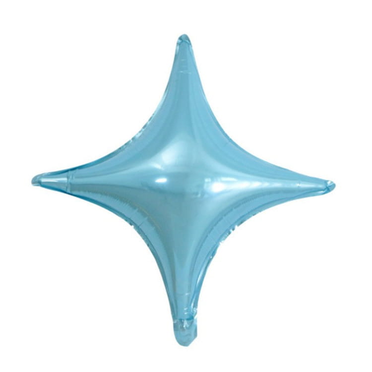 10-inch Small Size Four-angle Star Aluminum Film Balloon