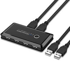 موزع USB متعدد الواجهات، مدخلين وأربعة مخارج