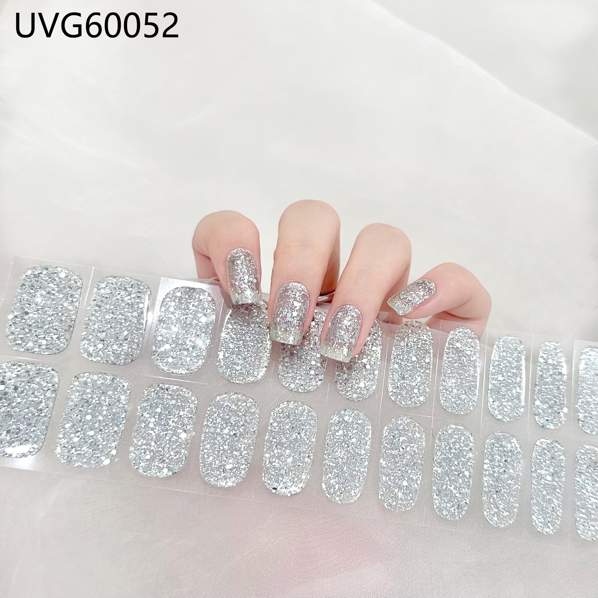 Blush Nail Stickers Uv Semi-baked Gel