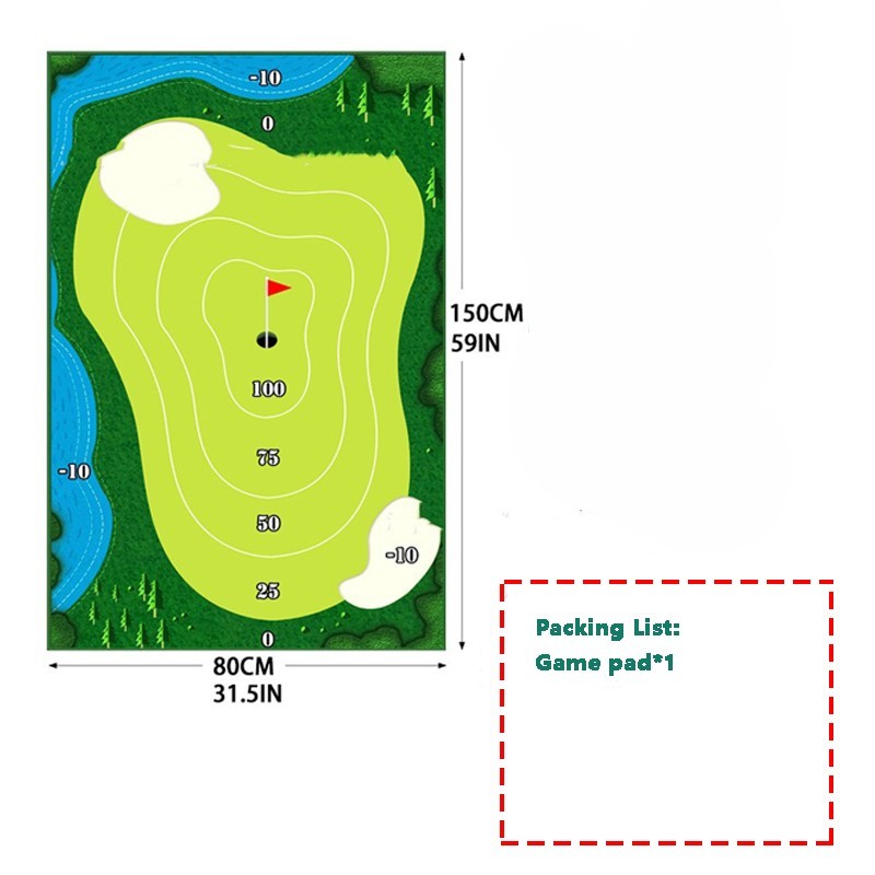 Golf-Trainingsmatte für Schaukel, Eltern-Kind-Spielzeug, Ballspur, Richtungsmatte, Schaukelpfad-Pads, Schaukel-Übungspads