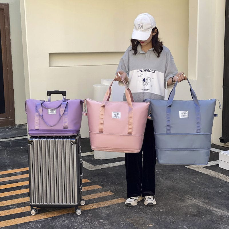 旅行包大容量双扩展便携式运动健身包学生行李包收纳包