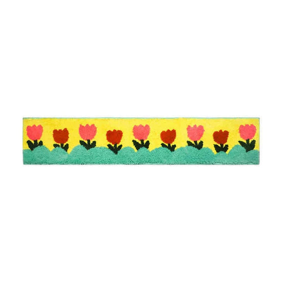 Colorful Cartoon Dopamine Flocking Tufted Combo Carpet Living Room Kids Room Bedroom Bedside Blanket Plush Floor Mats Foot Mats Free To Assemble And Patchwork Favorite Patterns 30x150cm