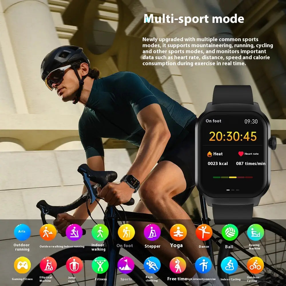 G43 Blood Oxygen Body Temperature Heart Rate Sleep NFC Multi-function Smart Watch
