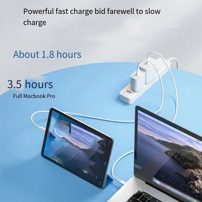 Fiberglass Fast Charge Line Double USB Type-C Cable