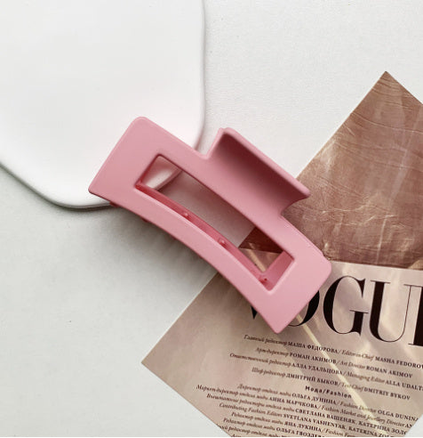 Women's Simple And Versatile Solid Color Grip Clip