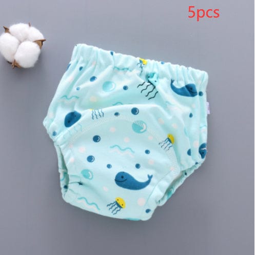 婴儿训练裤可洗6层纱布尿布套
