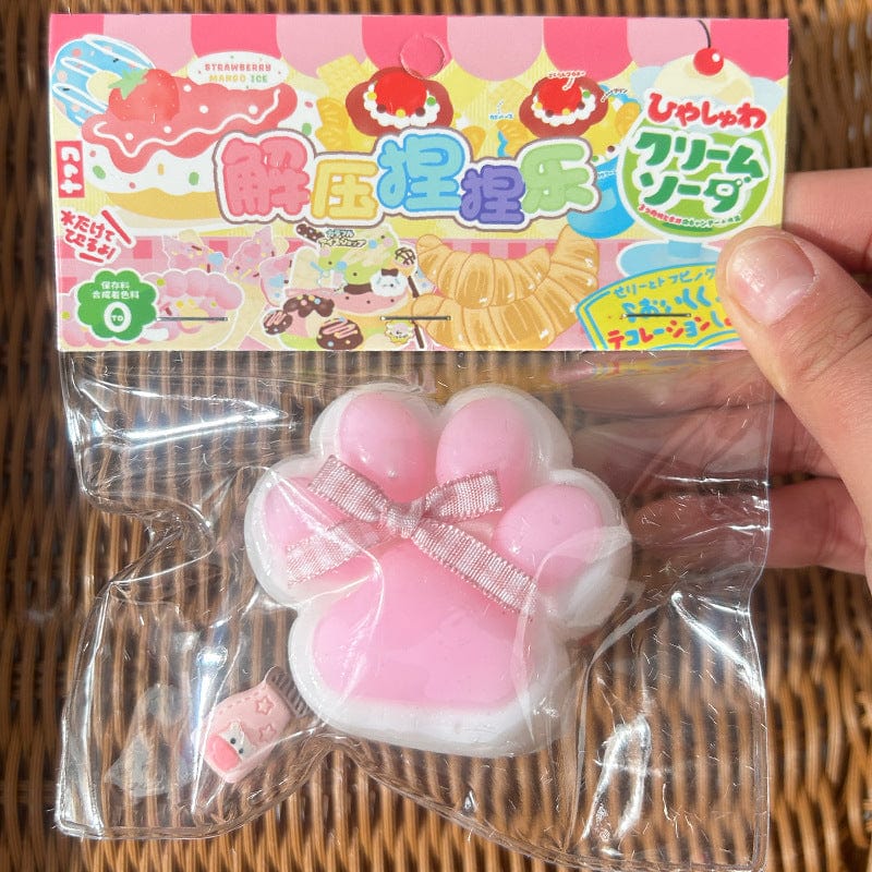 Large Cat's Paw Squeezing Toy Coconut Meat Powder Plush Good-looking Decompression Artifact